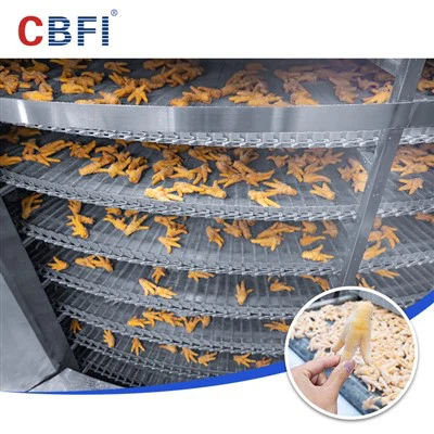 Iqf 나선형 냉동고 급속 냉동기