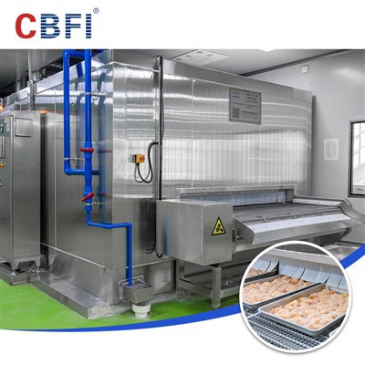 터널 냉동고, 사전 포장 식품, 중앙 주방, 효율적인 신선도 잠금 도구